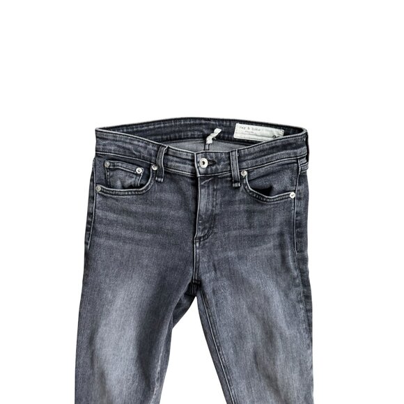 RAG & BONE Black Gray Skinny Jeans Size 26 - Picture 6 of 7